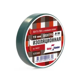 Изолента ПВХ 19мм×20м, зеленая / Klebebander