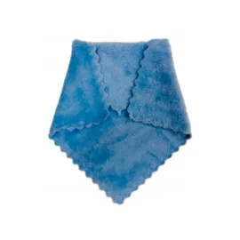 Салфетка из микрофибры 29×29см, 280 пл, плюш голубая